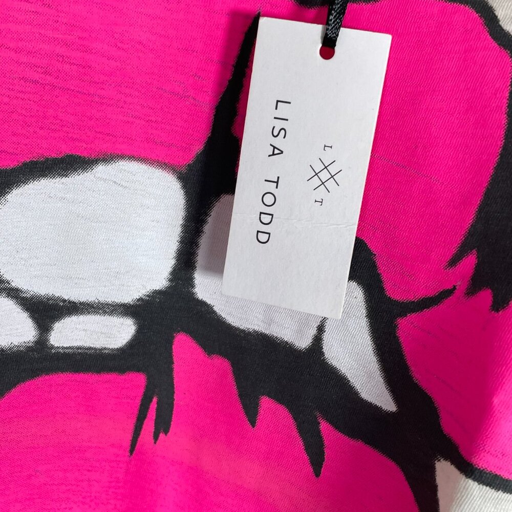 NWT Lisa Todd Love Bites Tee Bluff Pink Lips Graphic Cotton M - Picture 12 of 13